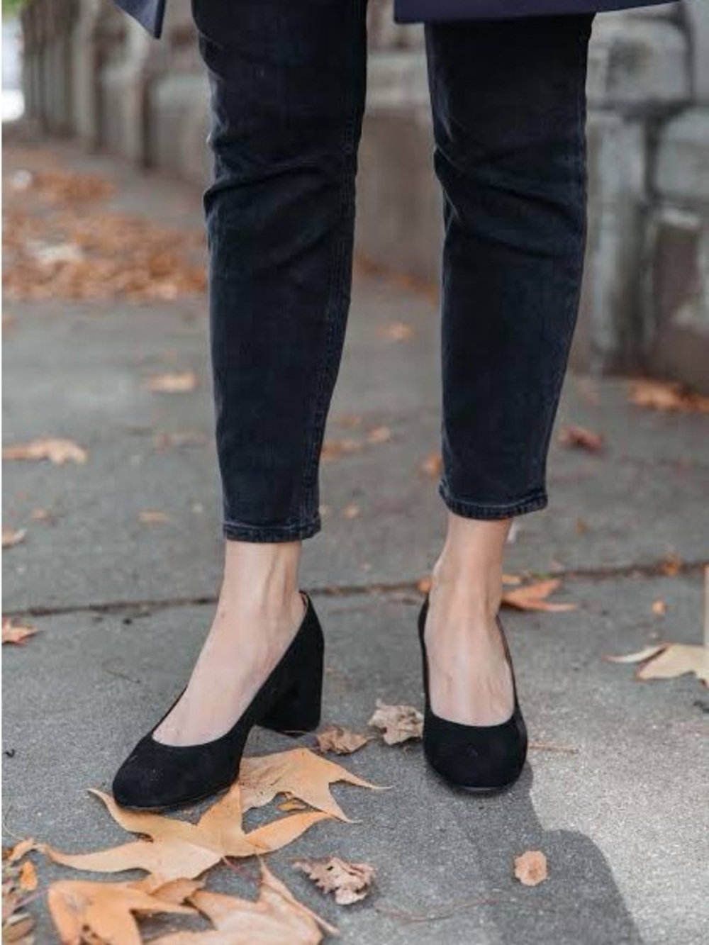 Margaux Black Suede Women's Ballet Pumps Size 38.5